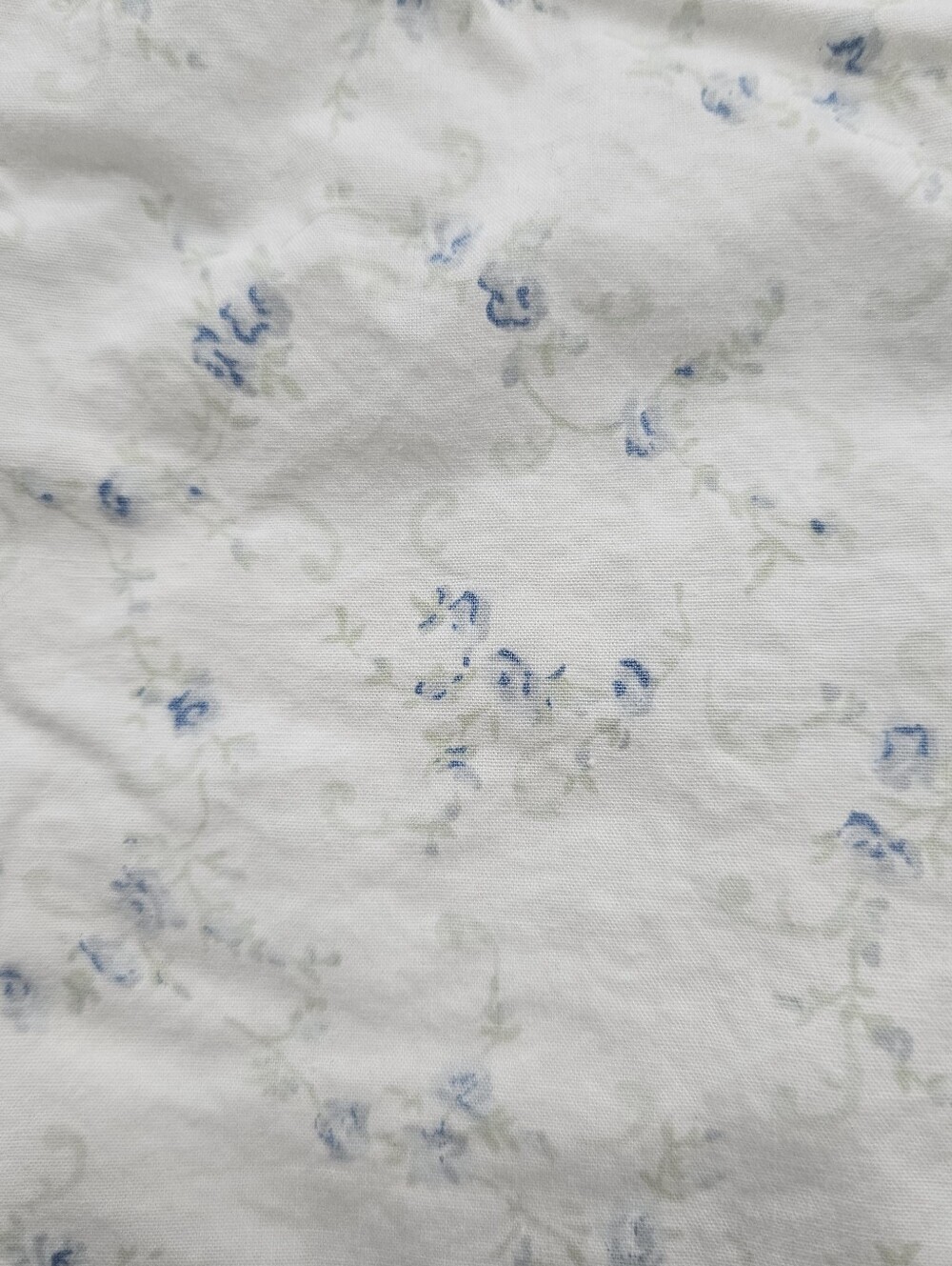 Simply Shabby Chic British Rose Blue Floral Patchwork Quilted STD Pillow Shams 2 - Picture 11 of 15